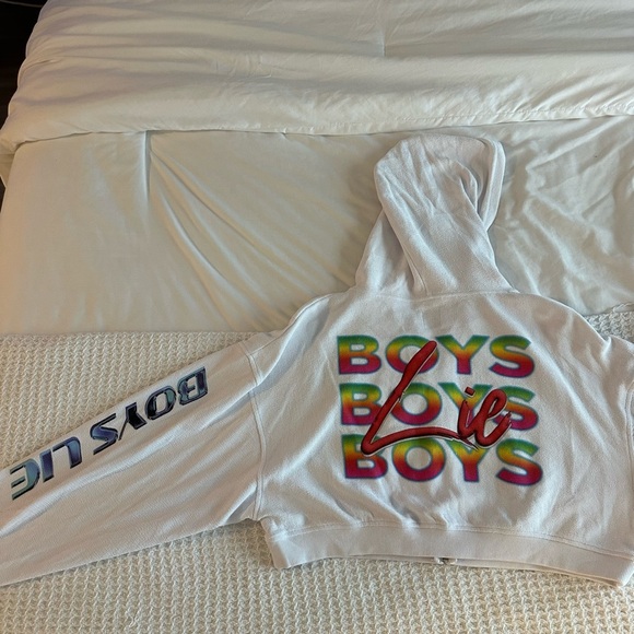 Boys Lie Cropped Zip-Up Jacket - Picture 2 of 4